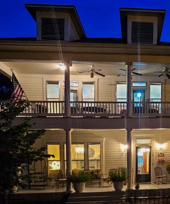 1908 Ridgeway House Night View